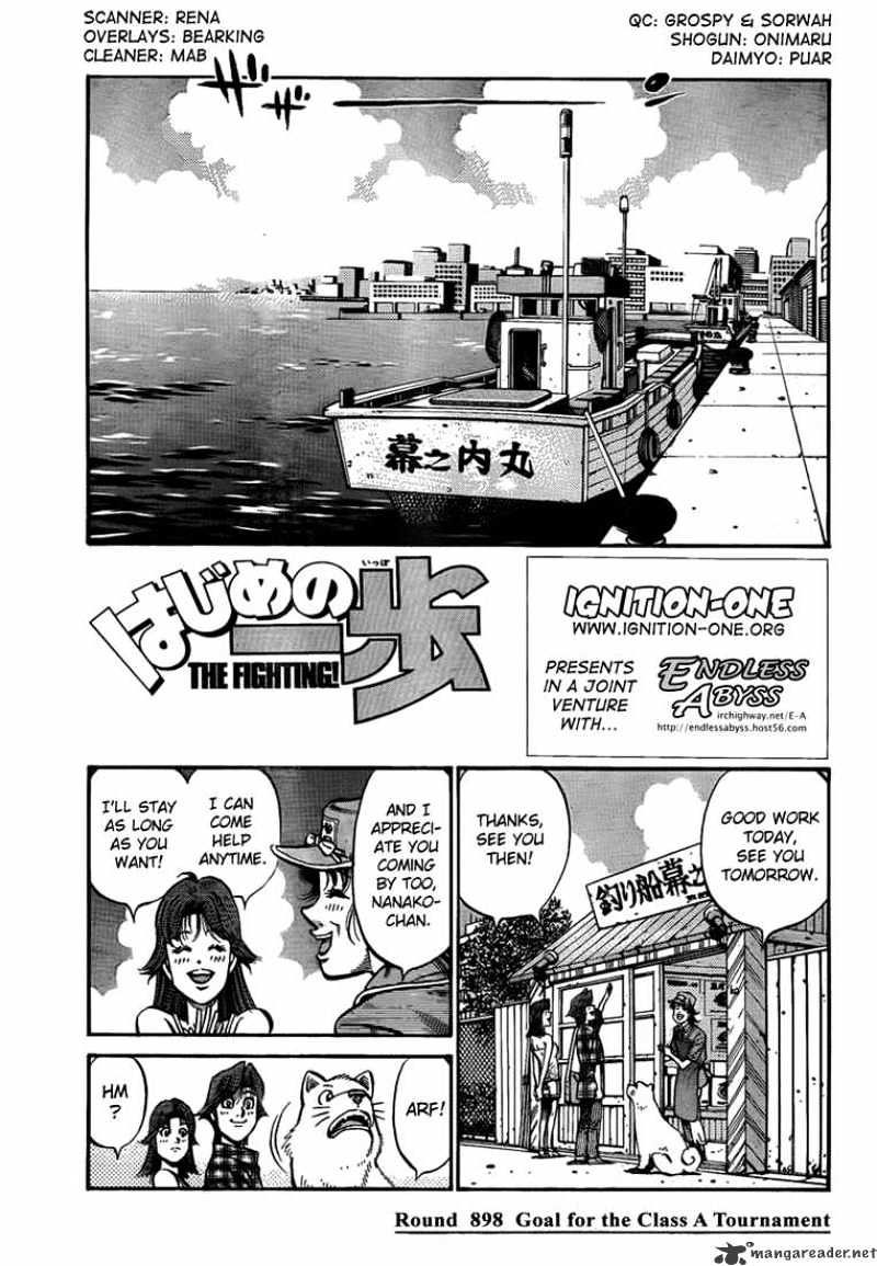 Hajime no Ippo: Fighting Spirit, Chapter 898 image 01